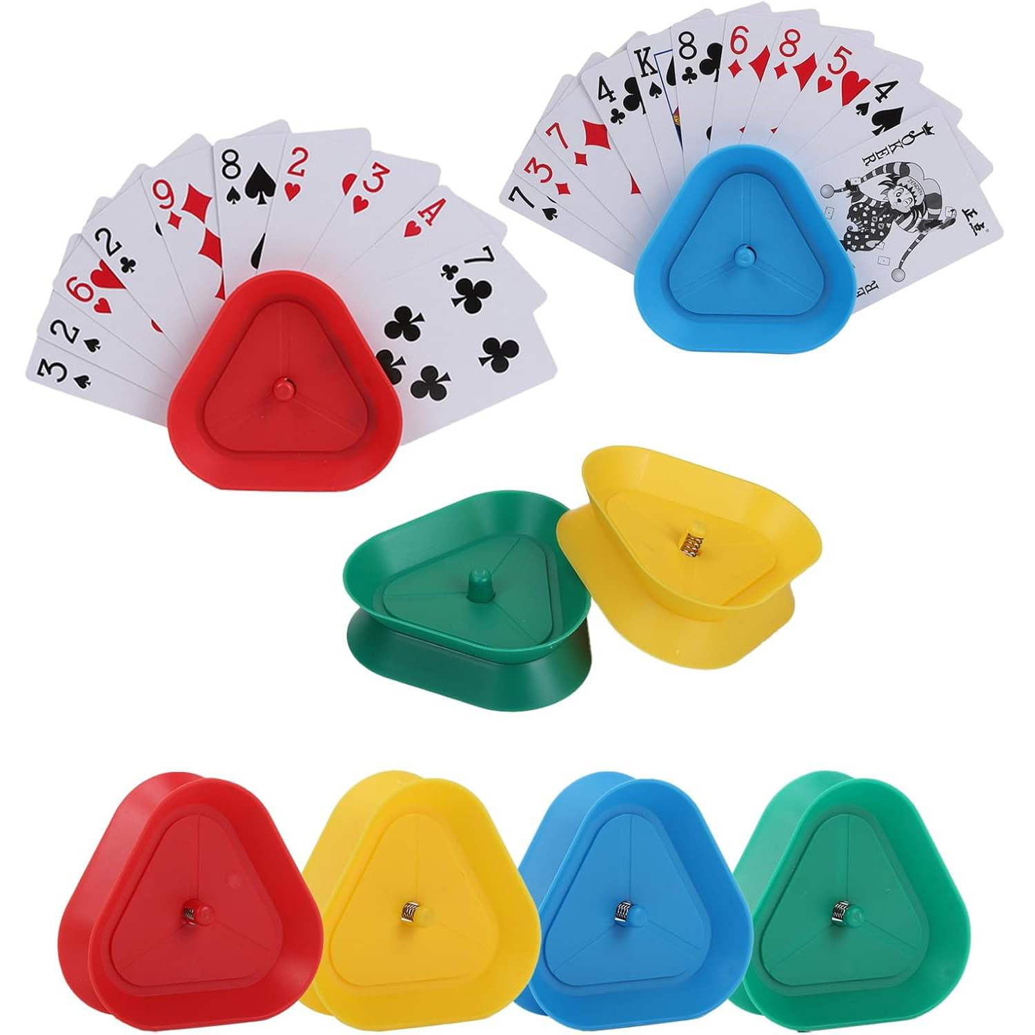 Gaming Card Holder - 4pcs/set Triangle Shaped Playing Card Holder