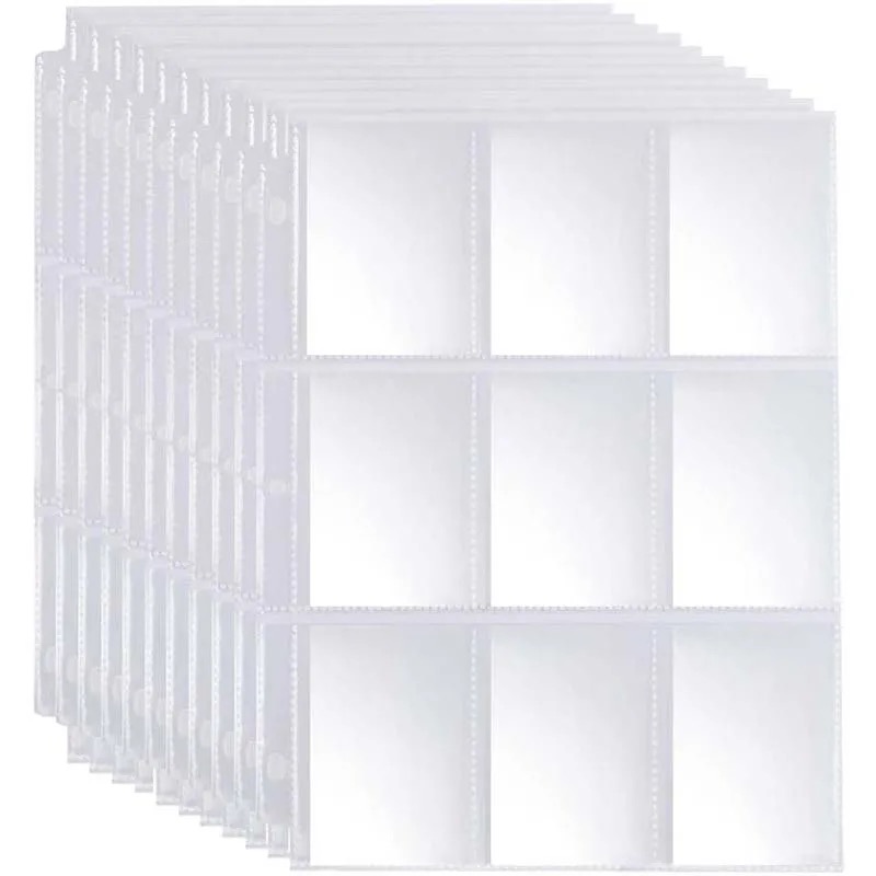 Gaming Card Holder - 50pcs 9 Pocket Trading Gaming Card