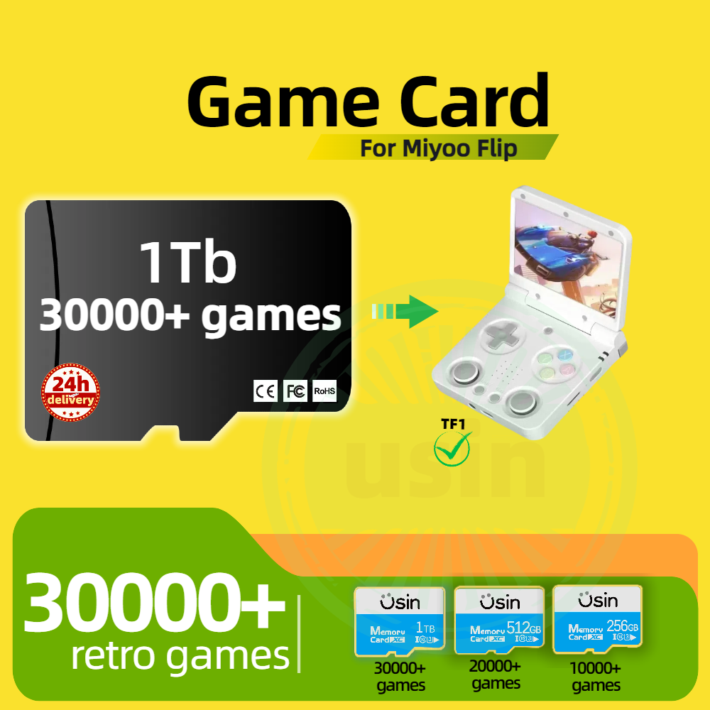 Gaming Console Handheld Retro - Game Card For Miyoo Flip 30000+