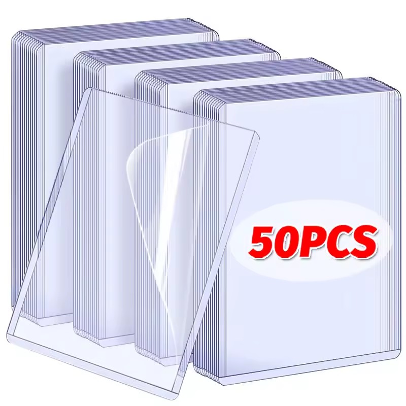Gaming Card Holder - 1/25/50Pcs Transparent Korean Kpop Card Sleeve