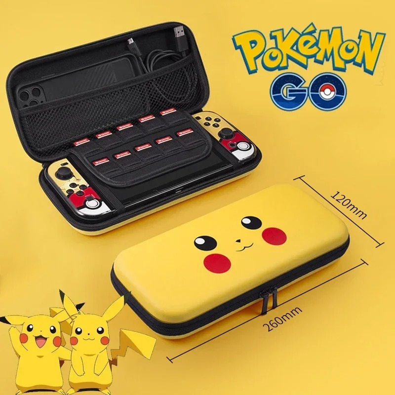 Gaming Console With Games - Pokemon Pikachu Storage Bag for Switch