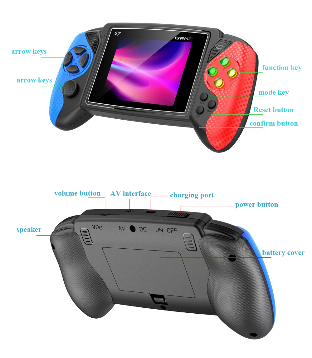 S7 Retro Handheld Game Console - Gaming Console Handheld Retro 评论和价格