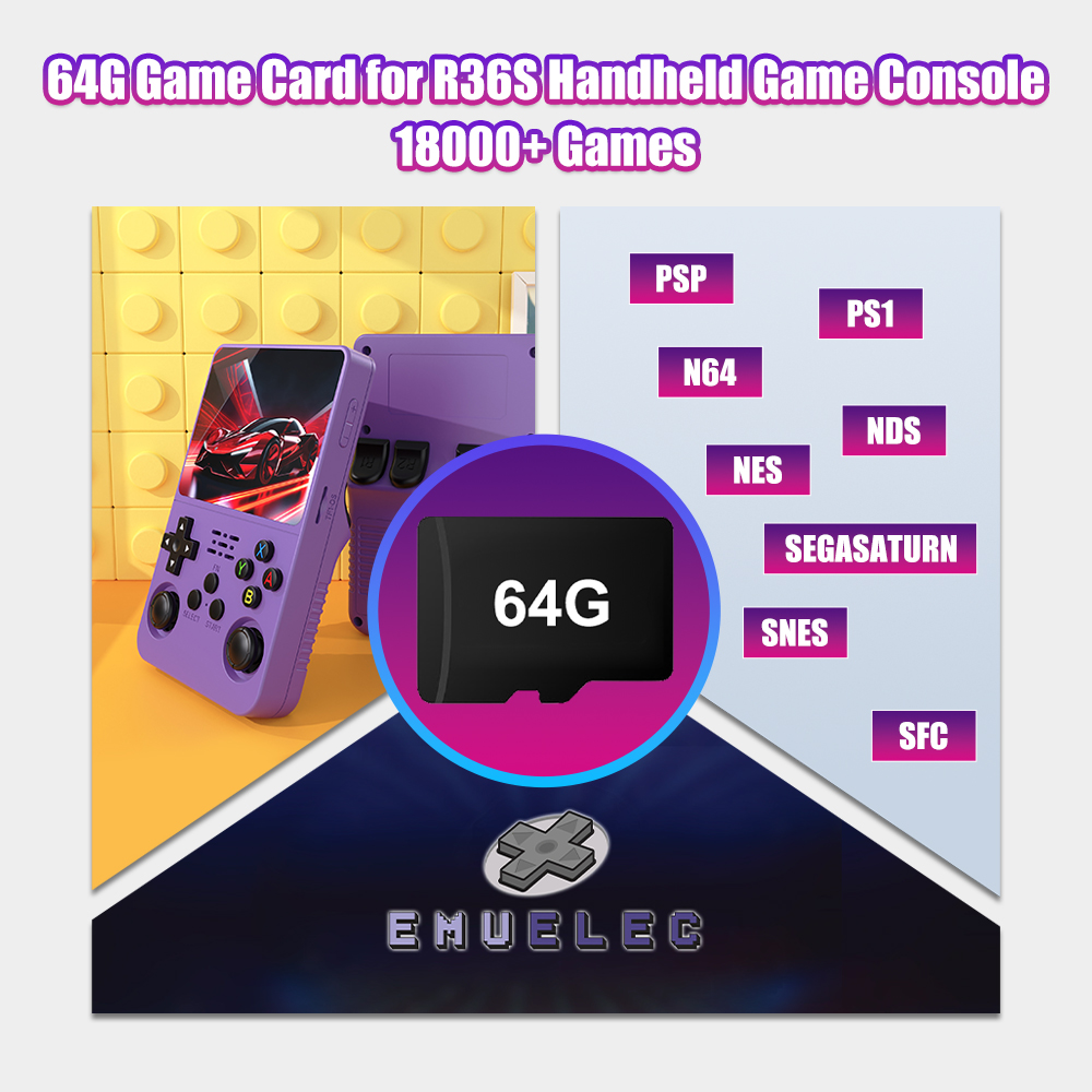 64G Game TF Card for R36S Vide - Gaming Console Handheld Retro 评论和价格